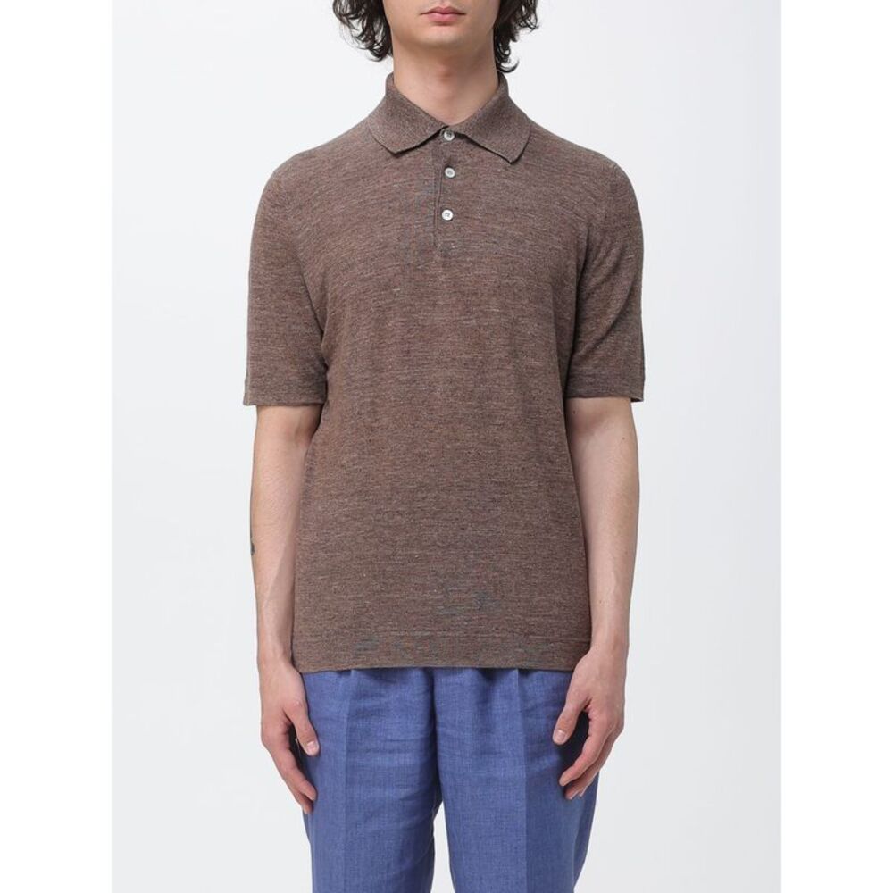 Brunello Cucinelli Polo Shirt Men Beige